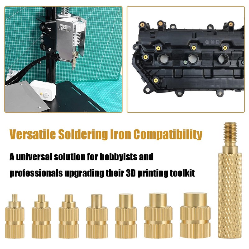 Soldering Iron Tips,16 PCS Heat-Set Insert Tips for 3D Printer