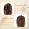 Benehair Claw Clip Messy Bun Hair Piece Straight Hair Bun