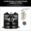 DOINEUFL Adjustable Running Vest Running Backpacks Functional 5L Hydration Pack