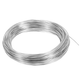 PATIKIL 1mm Bonsai Training Wire, 1 Roll Floral Wire Stems Anodized Aluminum Tree Wire 95 Feet Total for Gardening Branch Fixing, Silver