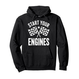 Motorsport Rally Start Your Engines Race Enthusiast Pit Crew Pullover Hoodie