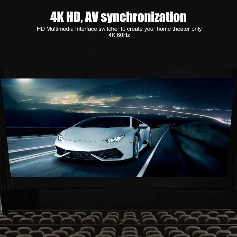 HD Multimedia Interface Switch 4K 60Hz 3 in 1 Out