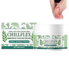 CHILLFLEX Instant Cooling Relief Cream, 100g Soothing Joint Muscle Cooling Gel, Body Soothing Gel, for Throughout The Body