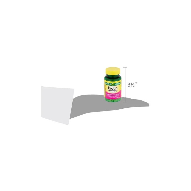 Biotina 5000 Mcg Rpida Absorcin Cabello Uas 120 Cap Sin