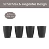Hanseküche Stoneware Espresso Cups Set - High Quality Set of