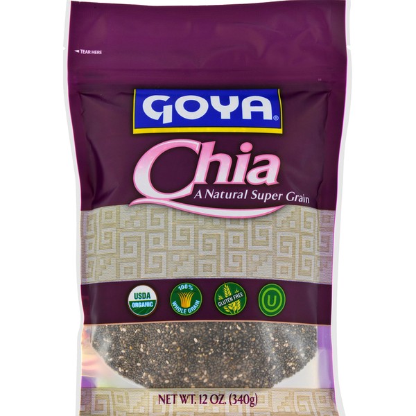 Goya Foods Organic Chia Seeds, 12 Oz