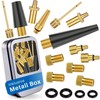 HiLo sports Bicycle Valve Adapter Set [Pack of 13 -