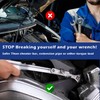 ISESLVNA Wrench Extender Torque Extension Leverage Tool, Ratcheting Wrench 1/2