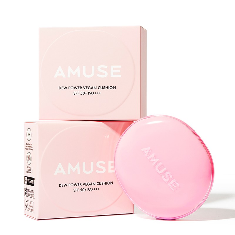 Amuse Dew Power Vegan Cushion original + 2 refills, 1.5