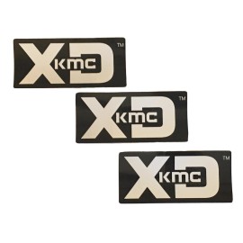Unbranded KMC XD WHEELS Set Of 3 Racing Decals  2.5X5 Offroad  Rim Stickers  atv
