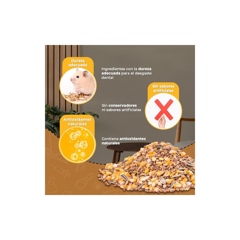 MEZCLA DE SEMILLAS P/HAMSTER 1 KG