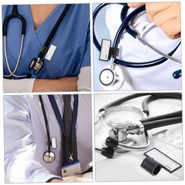 Operitacx 5st Stethoskop-namensmarke Stethoskop-id-clip Stethoskop-namensanhänger Individuelle Stethoskop-anhänger Arzt-stethoskop-tag Etiketten Namensschild Abs-kunststoff