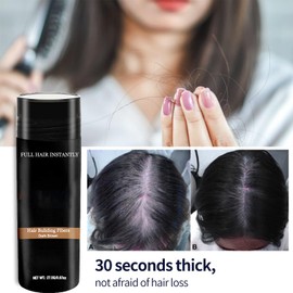 Hair Fibres Dark Brown, Hair Fibre Thinning Bottle For Hair Instant Thicking, Hair Building Fibres Powder For Men & Women, Conceals Hair Loss & Thicker Looking Hairline In 15 Seconds