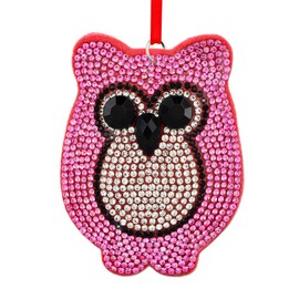 FLYAB Owl Christmas Ornament - 2.8'' x 2.4'' Owl Ornaments for Christmas Trees Decorations Car Hanging Ornament Christmas Animal Ornaments for Women Girls Kids Men Holiday Party Favors