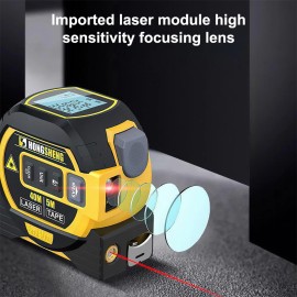 Laser Tape Measure 3 In 1 Digital Tape Measure High Precision Laser Rangefinder