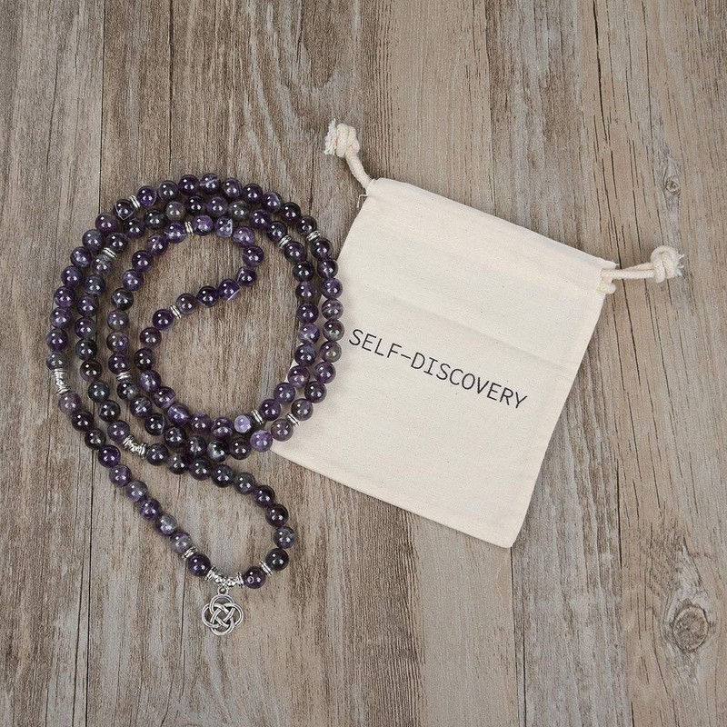 Celtic Gift Ideas 108 Mala Stone Beads Bracelet Crystal Necklace