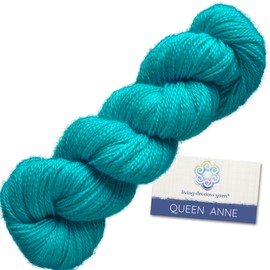 Living Dreams Queen Anne LACE Yarn. Luxuriously Soft 100% Baby Alpaca: Turquoise