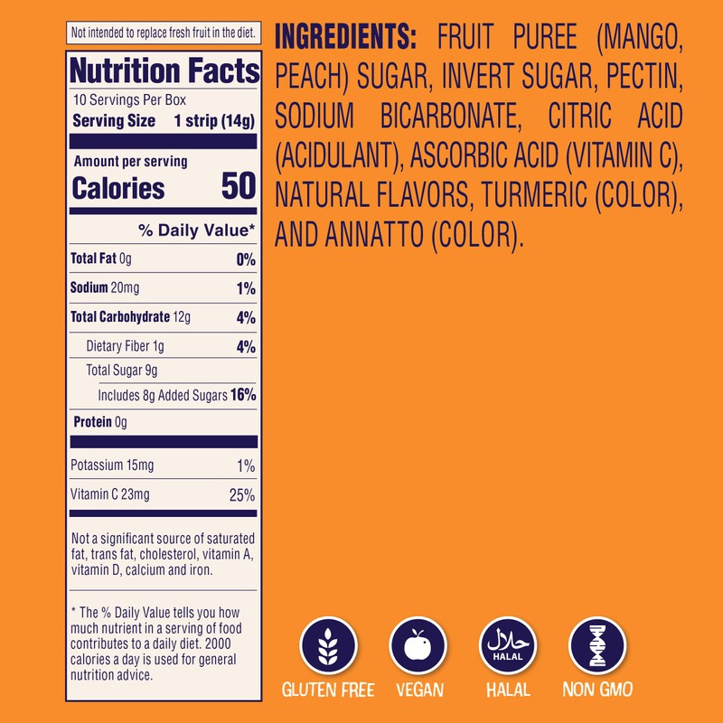 Welch’s Absolute Fruitfuls Fruit Strips, Tasty Dried Fruit Snacks for