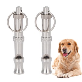 2 Pack Dog Whistle To Stop Barking,Stainless Steel Ultrasonic Dog Whistle,Professional Puppy Bark Control Training,Silent Dog Whistle for Dog Training and to Recall Your Dog