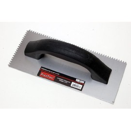 Plextool Economy Finishing Trowel - V Notch (3/16" X 5/32" X 3/16")