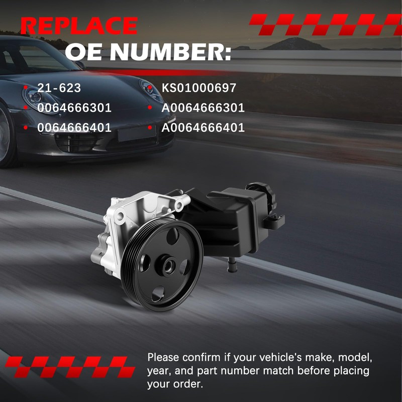 Autodevil 21-623 Power Steering Pump Fit for C300 2014 3.5L
