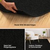 Furnish my Place Modern Indoor/Outdoor Solid Black Rug, Modern Area