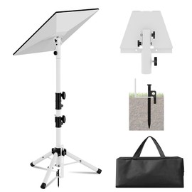 Futrue-Wolker Starlink Mount Gen 3, Starlink Tripod Stand with Mount Adapter, Adjustable Height Starlink Tripod Mount Gen 3, 90° Tilt Angle Adjustment Starlink Antenna Pipe Adapter (White)