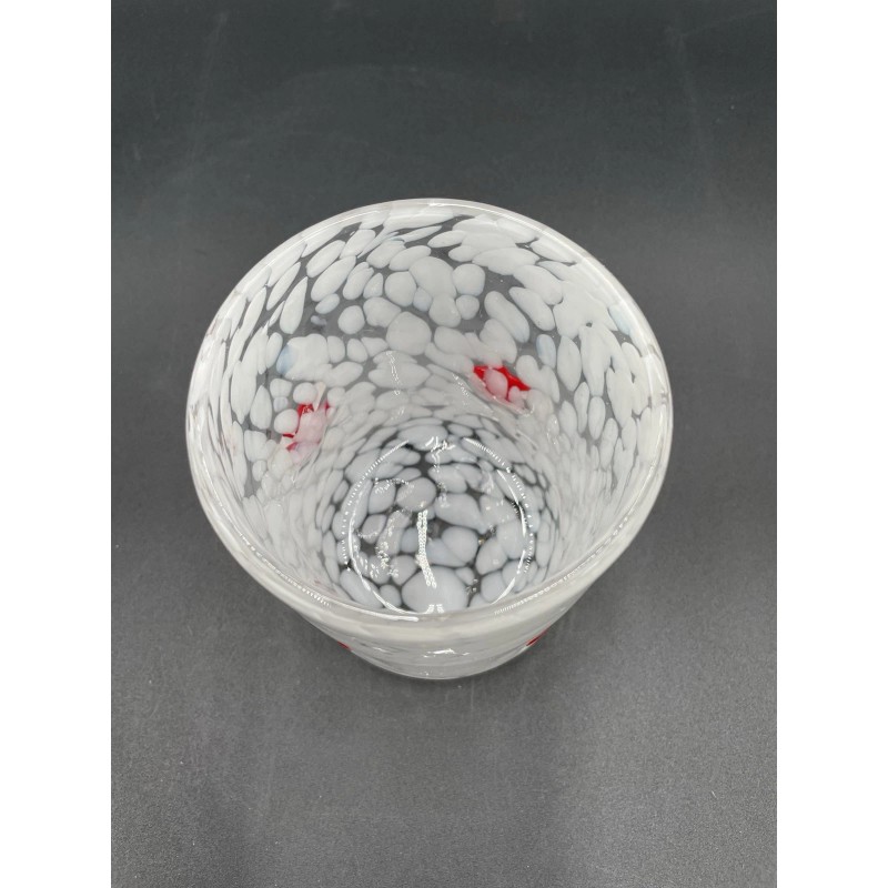 Anthropologie Icon Juice Glass Confetti Edition Red Star 17.25 Oz.