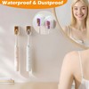 2 Pcs Toothbrush Holders for Bathroom【Upgrade Single Slot Design】 Toothbrush