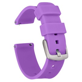 GadgetWraps 18mm Silicone Watch Band Strap with Quick Release Pins – Compatible with Speidel, Daniel Wellington, Wristology - 18mm Quick Release Watch Band (Pastel Purple, 18mm)