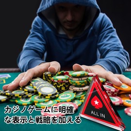 ADOFUN All in All In Poker Casino Poker Casino Chip Acrylic Card Game Poker Button for Poker Dealer Practice at Home