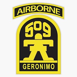 HOF Trading 509Th Airborne Infantry Regiment Vinyl Sticker Waterproof Decal Laptop Wall Window Bumper Sticker 5"