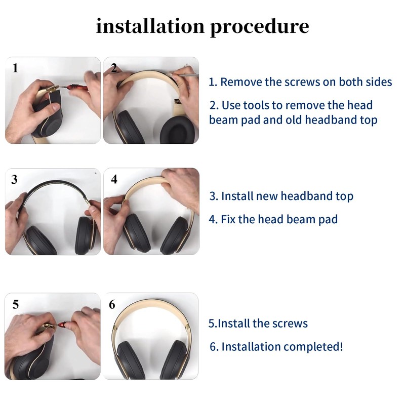 HQB-STAR Studio Pro 2023 Replacement Headband & Hinge Replacement for