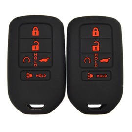 Silicone Remote Key Fob Cover Protector for Honda Civic Accord Pilot CR-V 5 Buttons Ridgeline Passport