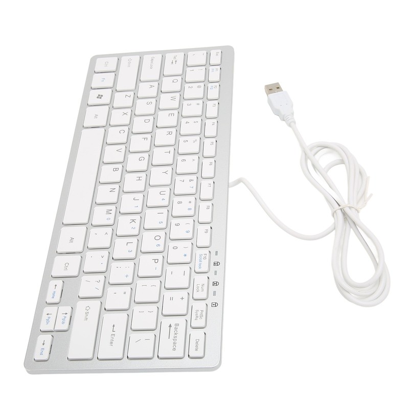 Mini Keyboard Mini Ultra Thin 78 Keys USB Wired Keyboard