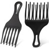 2 Pcs Afro Comb for Curly Hair, Plastic Wide Teeth