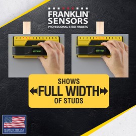 Franklin Sensors ProSensor T13 Stud Finder with 13-Sensors, Wood & Metal Stud Detector/Wall Scanner for Drywall, Built-in Bubble Level, Made in The USA