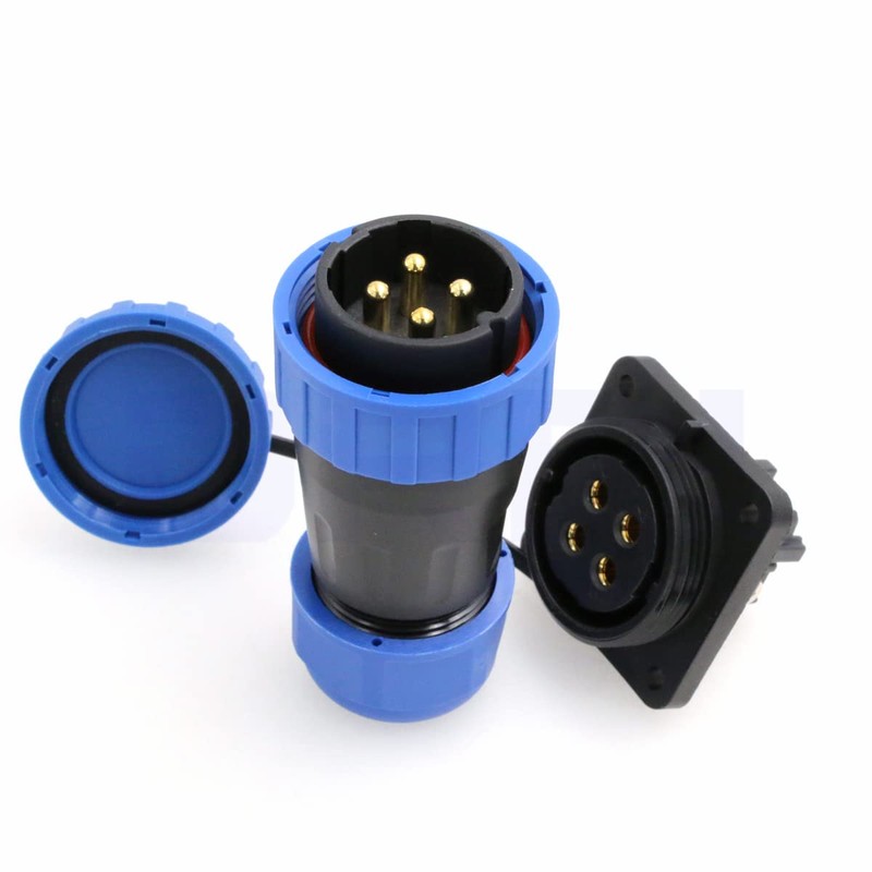 DRRI TY28 Back Nut 4-Pin No Soldering Screw Connection IP68