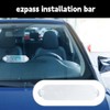 QKWL 2PCS EZ Pass Holder, Ezpass Mounting Strips,Strong Adhesive+Suction Cup