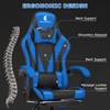 ErgoDesign Gaming Chair with Linkage Armrest & Footrest, High Back