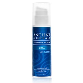 Ancient Minerals Magnesium Lotion Ultra with OptiMSM 5 oz. - Pure Genuine Zechstein Magnesium Chloride Supplement with MSM - Best for Topical Skin App