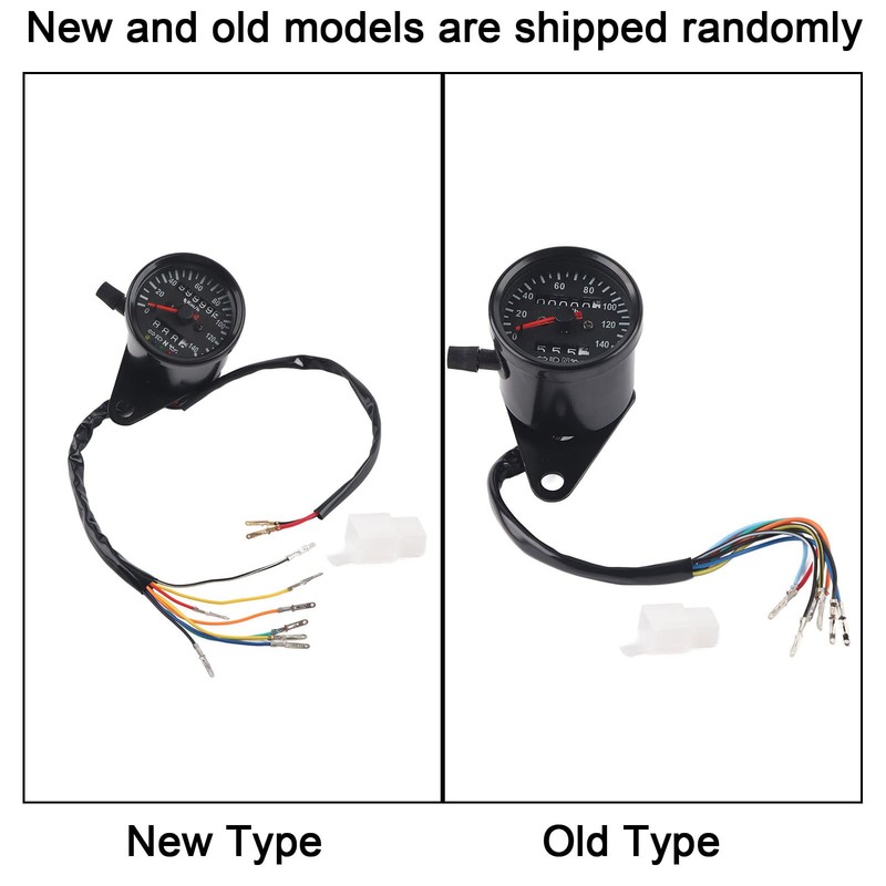 KIMISS 12V Universal Motorcycle Odometer LED Backlight Motorcycle Speedometer Set
