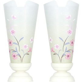 Yamako Bon Lanterns, Modern Mini Obon Lanterns, First Bon Festival Lanterns, 1 Pair Set, Gifu Honor Series, Nadeshiko Mini Lanterns, Flowers, Rotary Light, First Bon Set, Bon Set, Obon Lanterns, Bon