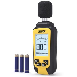 Decibel Meter, LONVOX Sound Level Meter with 30 – 130 dBA Measuring Range, SPL meter with 2.45" Backlit LCD, dB Meter with MAX/MIN Noise Measurement, Noise Meter for Classroom, Noisy Neighbor, Factory