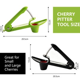 Cherry and Olive Pitter Tool, 2 Pcs Fruit Stone Remover, Lock Design