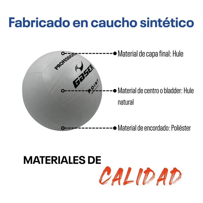 Balón Vóleibol Point No.5 Gaser Color Blanco