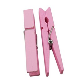 BESPORTBLE 40pcs Wooden Clothespins Clothes Pegs for Laundry Random Colors for Quilts and Clothes Lightweight and Easy to Use for Outdoor Drying