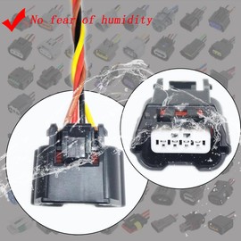 1PCS 4PIN Mass Air Flow Sensor Connector Plug Pigtail Harness 2017-2022 Replacement for Infiniti QX50 QX55 QX60 Replacement for Nissan Altima Pathfinder Rogue Sentra 22680-5NA0A AFH60M-53 22680-6CA0B