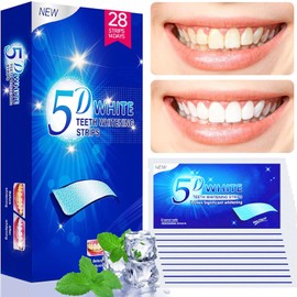 chimoo Whitening Strips, 28 Strips Teeth Whitening Peroxide Free Teeth Whitening Strips Teeth Whitening Non-Sensitive Formula Whitening Stripes White Stripes Teeth Safe for Enamel with Mint Flavour