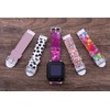 Compatible with Bark Watch Band, Soft Silicone Colorful Pattern Wristband
